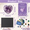 12 Heart Shaped Crystals + 12 Information Cards