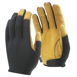 Otafuku Gloves FB-51 FB-51 Synthetic Leather Gloves Hoover [Artificial Leather, Short Length, Stretch Upper Material] Black x Camel M