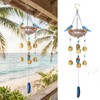 MUMTOP Wind Chime for Outside, Blue Bird Resin Wind Bells