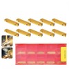 MASUNN 10pcs MGMN200-G 2mm Carbide Inserts for MGEHR/MGIVR Grooving Cut
