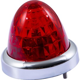 Jet Inouye 632357 632357 Truck Supplies Bus Marker Lamp, G-1 Type Plastic Lens, Red, Pack of 1