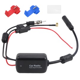 DAB Splitter DAB Adapter for Car Radio Amplifier DAB Antenna Splitter FM/AM DAB + Car Antenna Signal Booster Adapter SMB to DIN for Car Radios