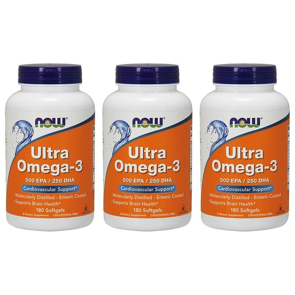 Now Foods Ultra Omega 3, Fish Oil Soft-gels, 540 Count