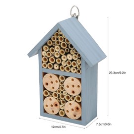 House Bee House Hotel Bee Hotel Shelter Wooden House Suitable for Insects Bees to Build Nests Decorate The Garden