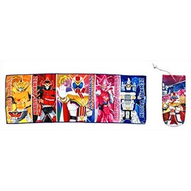 Nasto Corporation 2815213 Kikai Sentai Zengkaiger Towel with Storage Bag, 12.2 x 35.4 inches (31 x 90 cm)