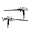 WFLNHB Outside Locking Door Handles Silver Steel Replacement for 1933