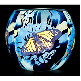 Benaya Art Ceramics Benaya Monarch Butterfly Tealight Holder