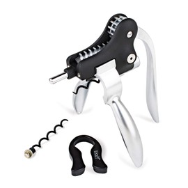 barY3 Lever Corkscrew Wine Opener – Effortless Bottle Opening with Foil Cutter & Spare Worm – Ideal for Wine Enthusiasts & Aged Corks