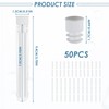 50-Pack Plastic Test Tubes with Push Caps, 5ml Reusable Clear