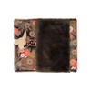 SUMI Japanese Fabric and Faux Fur Warm Ring Scarf for
