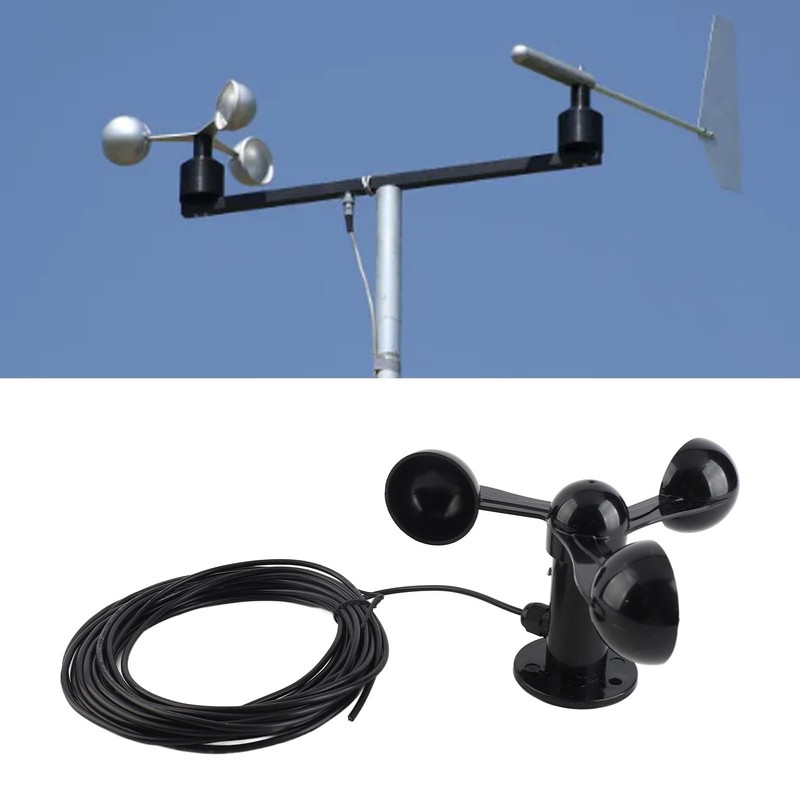 High Accuracy Wind Speed Anemometer Sensor for Meteorological Monitoring of