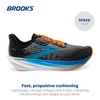 Brooks Men’s Hyperion Max Neutral Running Shoe - Black/Grey/Orange Clown
