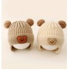 J.B.things Knit Baby Hat Winter Earmuffs Infant Knit Hat, Embroidered