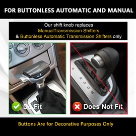 muge racing Gear Shift Knob, Shifter Knob Fit for Most Manual Automatic Cars Truck SUV M8 M10 M12 (Wood Grain)