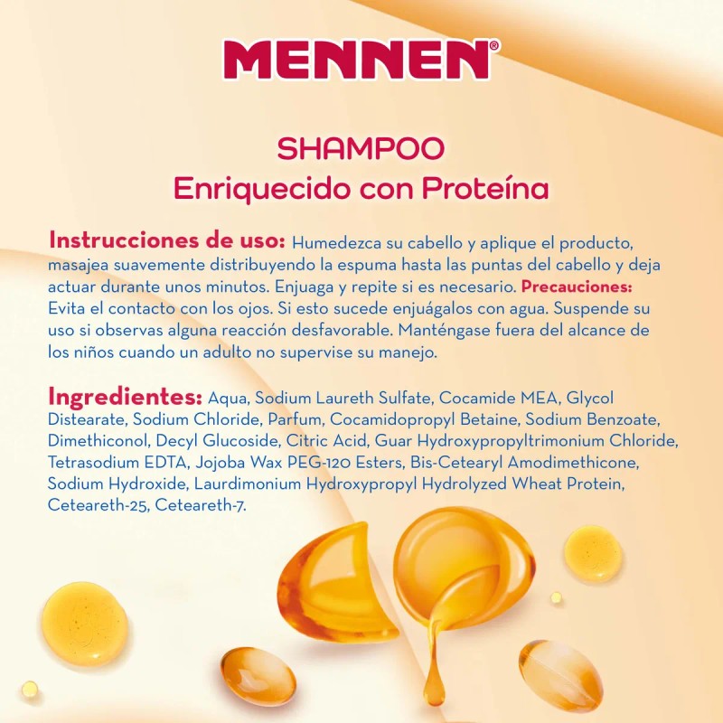 Shampoo Mennen Protena 2 En 1 Fuerza Y Manejabilidad 700