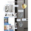 Veise Keyless Entry Door Lock with 2 Lever Handles -