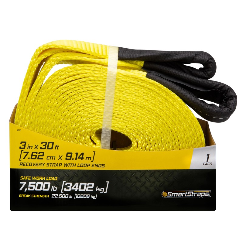 SMARTSTRAPS Recovery Strap - 3x30 YW Recovery Strap w Loop