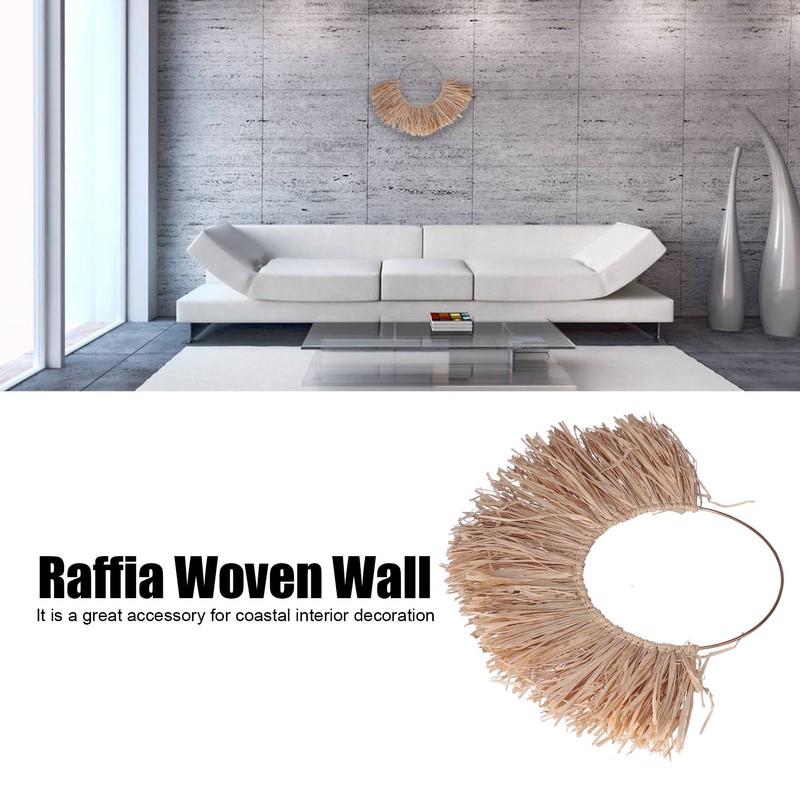 Raffia Wall Decoration Entrance Living Room Dining Room Sofa Background