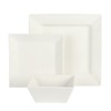 Gibson Home Zen Buffet Hard Square Porcelain Chip and Scratch