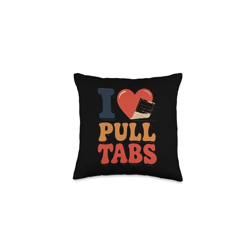 I Love Pull Tab Midwest Gambling Ticket Bingo Gamblers Throw