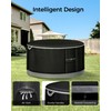 EliteCover Fire Pit Cover Round 36 Inch, 600D Heavy-Duty Waterproof