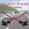 4 conectores de inyector de combustible para automóvil, con arnés