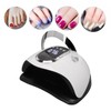 LED Nail Lamp 4 Timers Handheld with Removable Bottom Plate