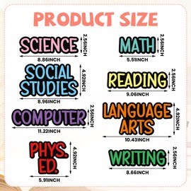 8 Pcs Class Subjects Magnets Labels Magnetic Classroom Schedule Whiteboard