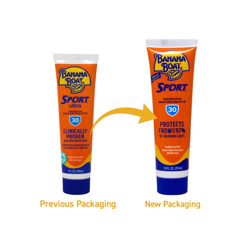 Banana Boat Sport Performance Sunscreen Lotion 30 SPF 1 oz