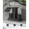 FORIOUS 4 Inch Centerset Matte Black Bathroom Faucet, 2 or