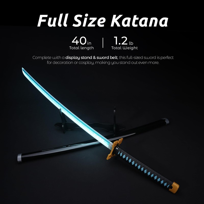 Zisu LED Glowing Anime Cosplay Sword Muichiro Sword - 40