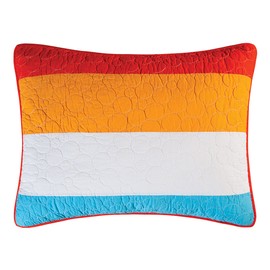 C&F Home 20" x 26" South Seas Standard Decorative Pillow Sham Machine Washable Summer Beach House Home Bed Bedroom Décor Decoration Standard Sham Blue