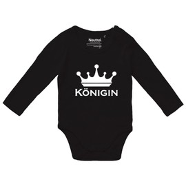Huuraa Baby Body Königin Schützenkönigin Geschenk Größe 62 Black Bio Baumwolle Fairtrade Königin Babykleidung