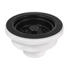 Ruvati Kitchen Sink Basket Strainer Drain Assembly - Matte Black