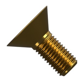 M5 (5mm x 16mm) Brass Phillips Countersunk Machine Screws Metric Flat Head Steel Fully Threaded DIN 965 (Pack of 20) E3D