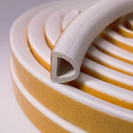 GUKOY Dichtungsband fr Tren Fenster Selbstklebendes Schaumstoffband Trdichtung Fenster, fr Anti-Kollision/Schalldichter/Wasserdichter/Staubdicht (20M-Wei?)