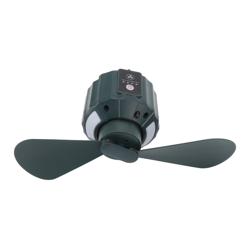 Portable Camping Fan LED 3 Speed Timing 10400mAh Waterproof USB