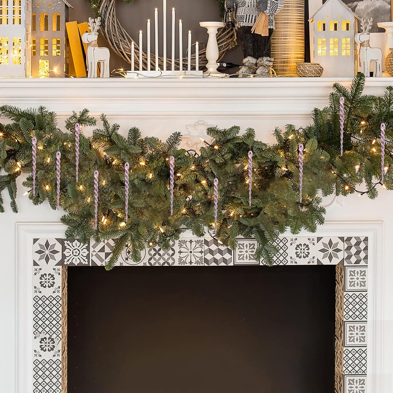 COMONS - Adornos de Navidad transparentes para árbol de Navidad