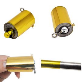 Enjoyer Metal Appearing Cane Magic Wand for Professional Magician Stage Close-up Magic Trick Magic Accessories (59'' Golden&Silver)