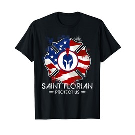 St. Florian Patron Saint of Firefighters USA Catholic Gift T-Shirt