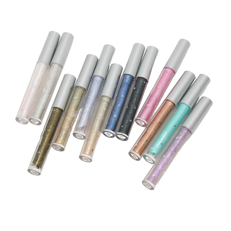 12PCS Liquid Eyeshadow Set Diamond Sparkling Matte Glitter Eyeshadow Set