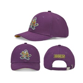 D-5 Mighty Ducks Adjustable Snapback Hat for Men Women #96 Conway #99 Banks Unisex Hip Hop Baseball Cap (Blank Purple)