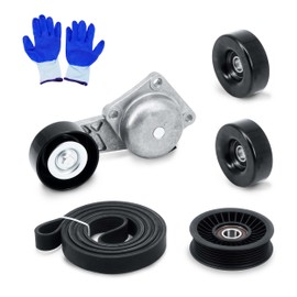 NAYAMOL Drive Belt Component Kit Serpentine Belt Tensioner Compatible with Ford F-150 F-250 F-350 Expedition Explorer Mustang, Lincoln Navigator, Mercury Mountaineer, Replace# 38274 6PK2605