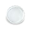 GRAHAM DESIGN Acrylic Scalloped Round Tray with Handles - 10"