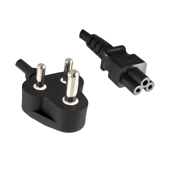 DINIC Power Cable for India Type D to C5, BIS,