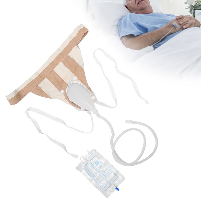 Women Female Silicone Urine Collector Urine Collection Drainage Bag Wearable