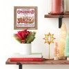 pechpell Gingerbread Christmas Baking Decorations, 6 Inch Wooden Gingerbread Bakery