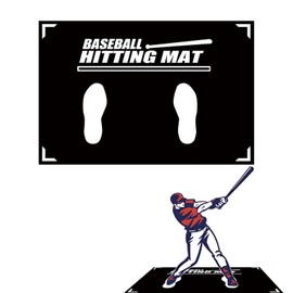 Xanadued Baseball Training Mat, T Ball, Baseball and Softball Batter Stance Training Mat, Batting Mat 23.6 x 35.4 Inch, Baseball Hitting Mat, Baseball Standing Mat for Swing Pitching Training