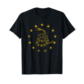 Vintage Gadsden Flag Snake - Betsy Ross Flag - 13 Stars T-Shirt