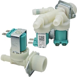 Upgraded 5220FR2075L And 5220FR2006H （Cold & Hot） Washer Water Inlet Valve Replacement for LG & Kenmore, Replace 5221ER1003A 5220FR2006L 5221ER1003C 5220FR2006Q 5221ER1003D etc.